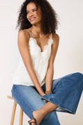 Juliette Lace Pintuck Cami