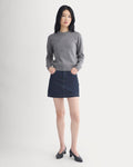 Double Knit Crew in Cotton Merino | Mid Grey/Graphite
