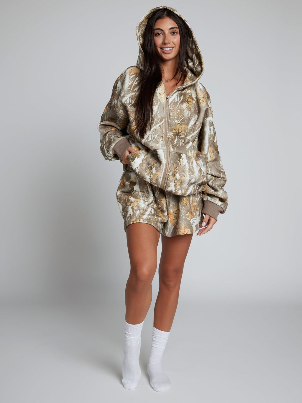 Camo Zip Hoodie