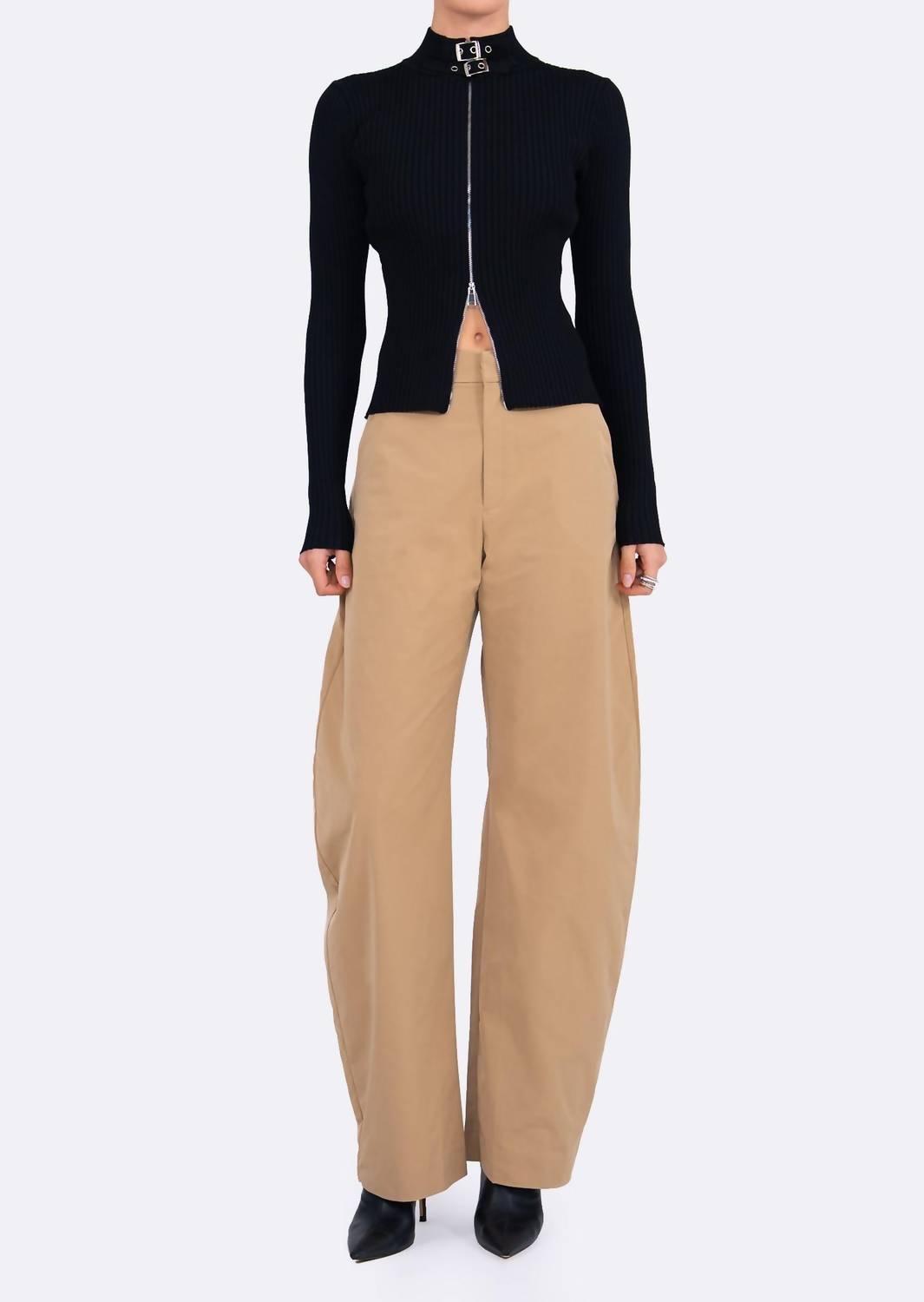 Nonchalant Label - Lori Trench Barrel Trouser Pant
