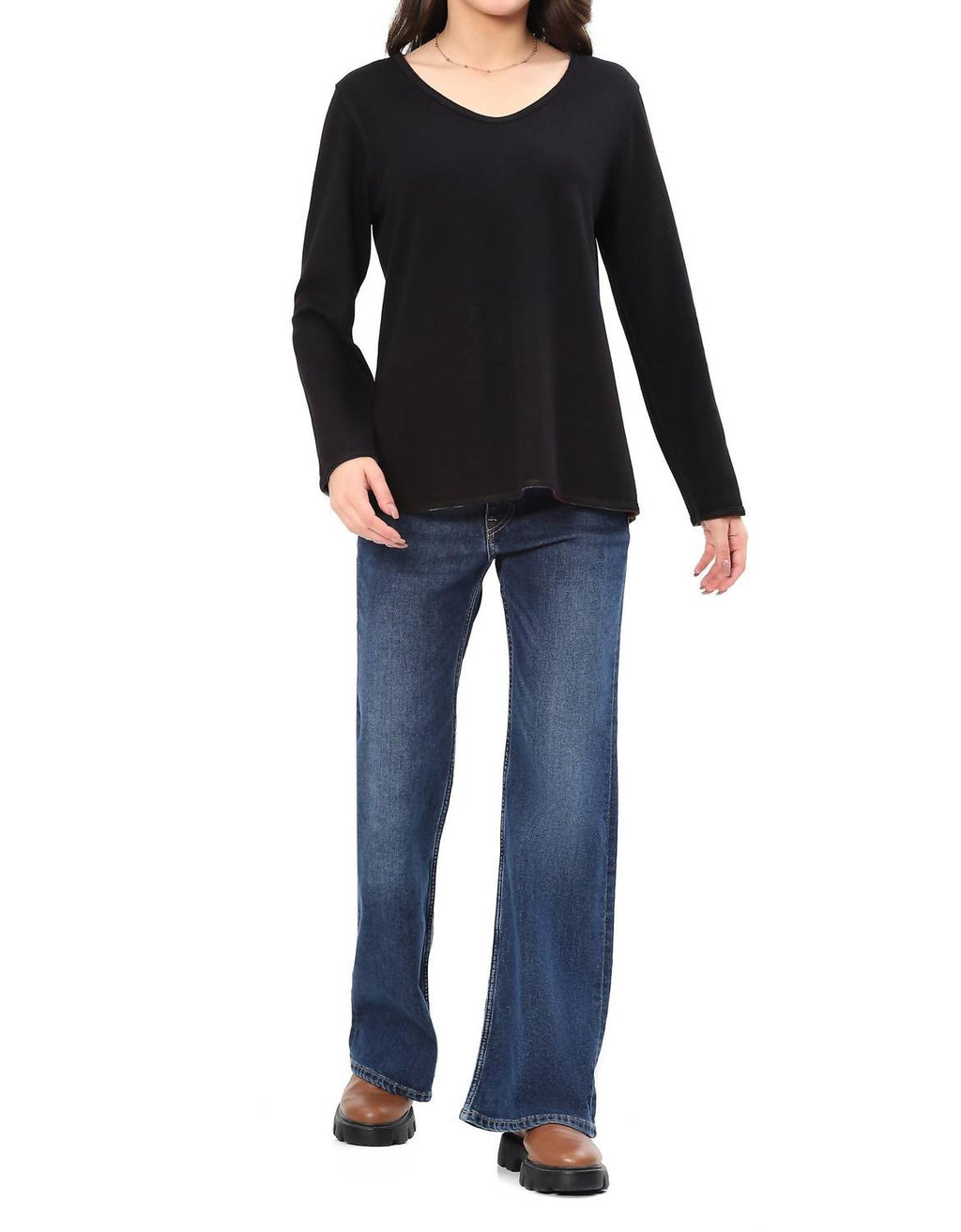 Parsley & Sage - Edith Reversible V-neck Top