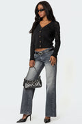Alysse Washed Low Rise Baggy Jeans