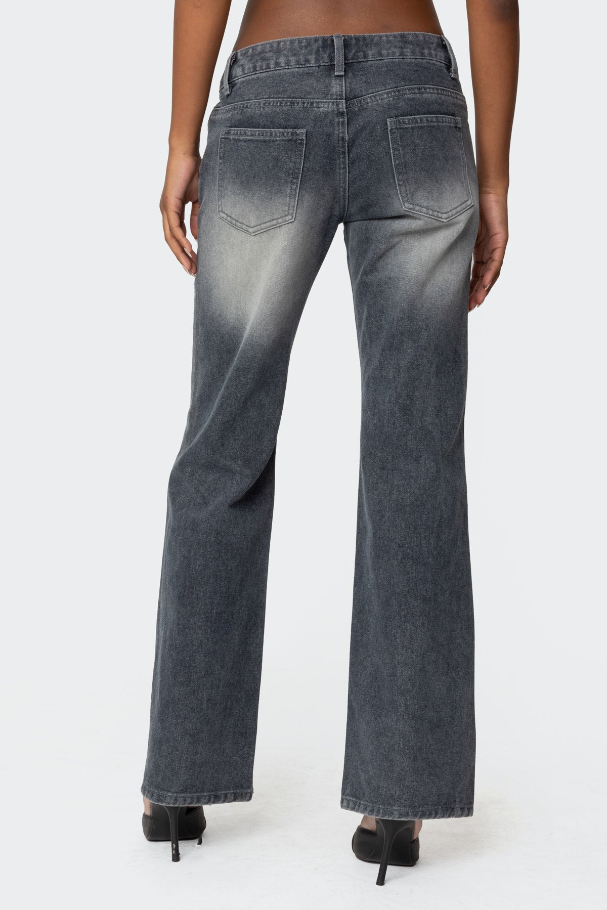 Alysse Washed Low Rise Baggy Jeans