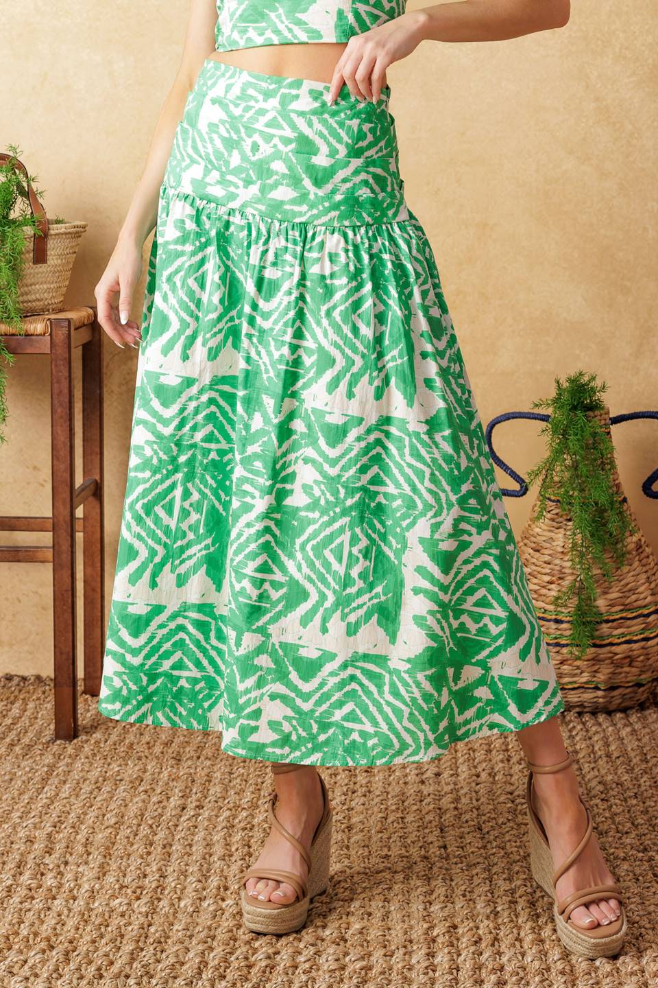 DESTINED FOR MORE - CROP TOP & SKIRT SET - FINAL SALE