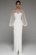 Kalia Sheath Pearl Maxi Dress-White