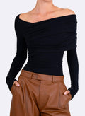 Nonchalant Label - Maple Asymmetrical Long Sleeve Top