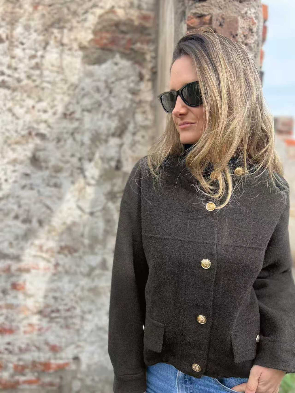 Tie Pocket Cardigan Single-breasted Mid-length Coat
