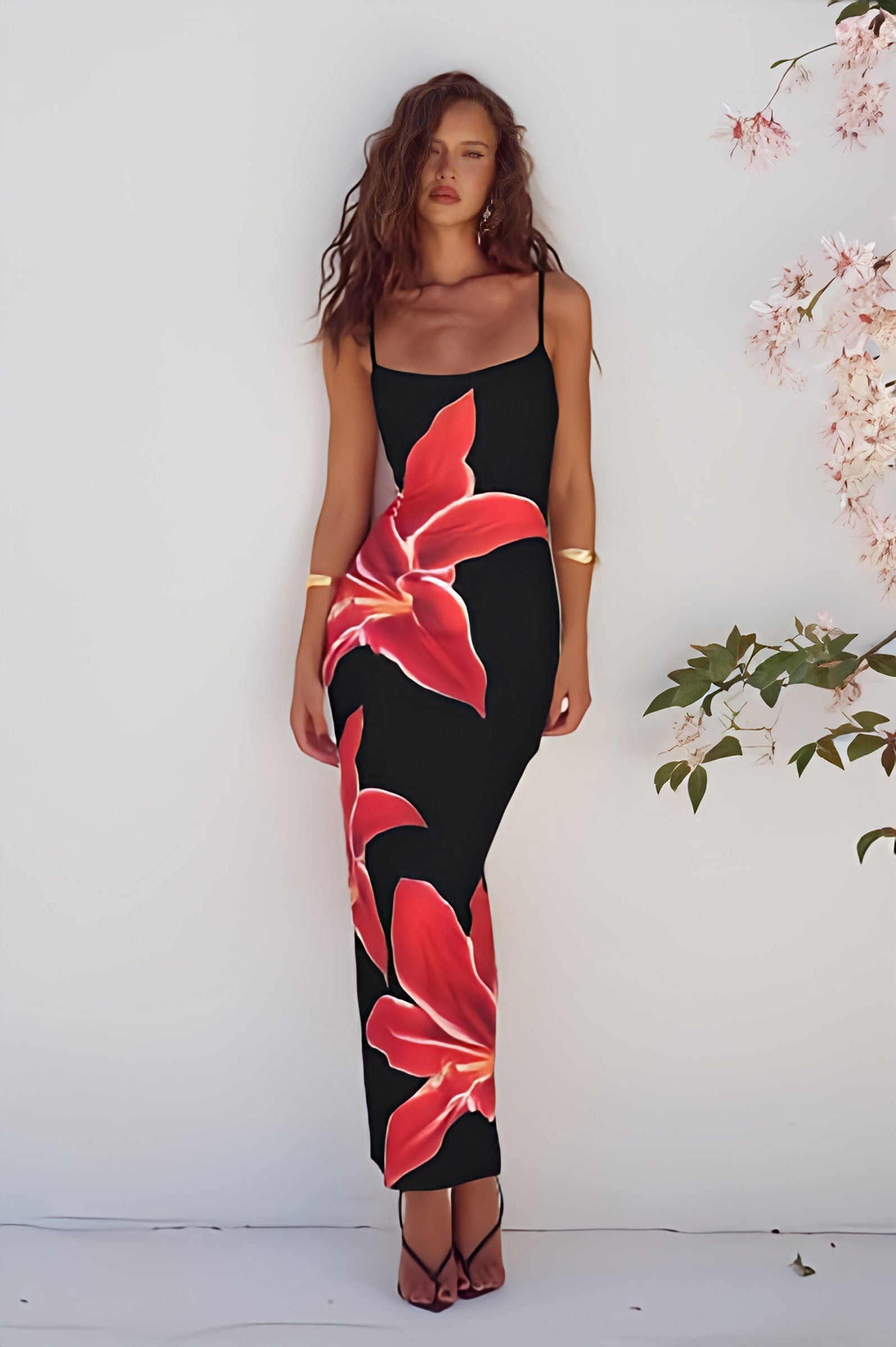 DEIA Midi-dress - Black Lily